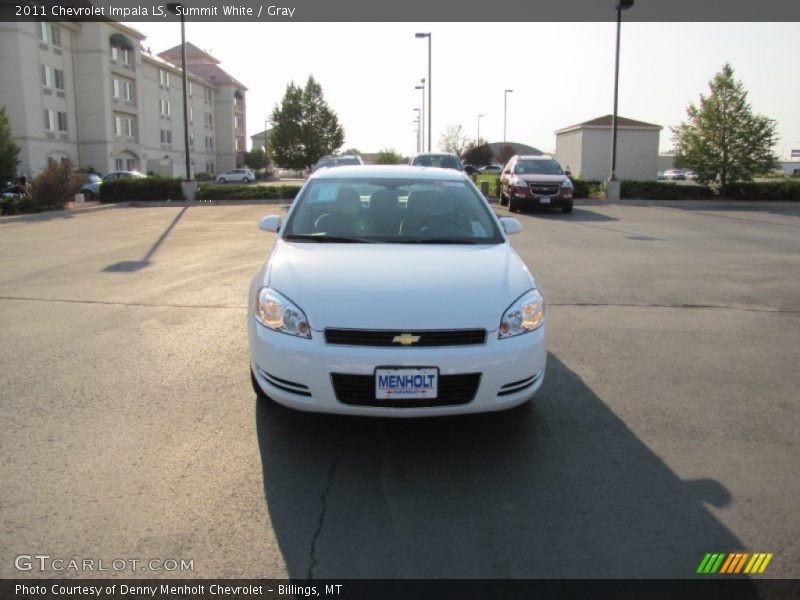 Summit White / Gray 2011 Chevrolet Impala LS