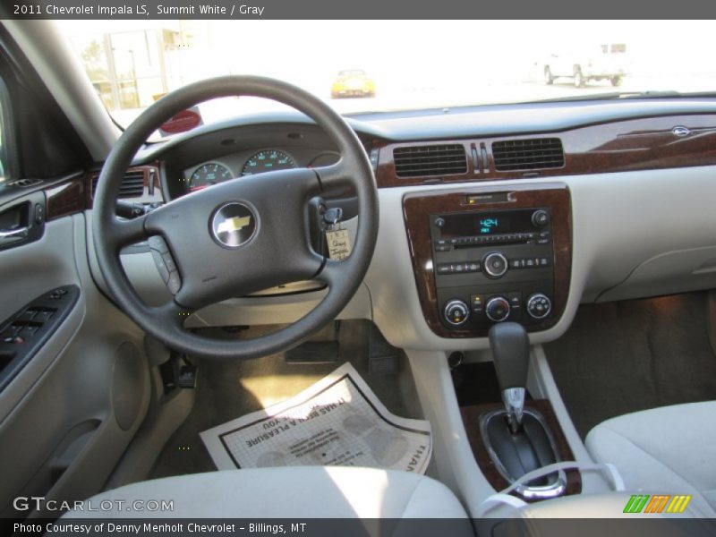 Summit White / Gray 2011 Chevrolet Impala LS