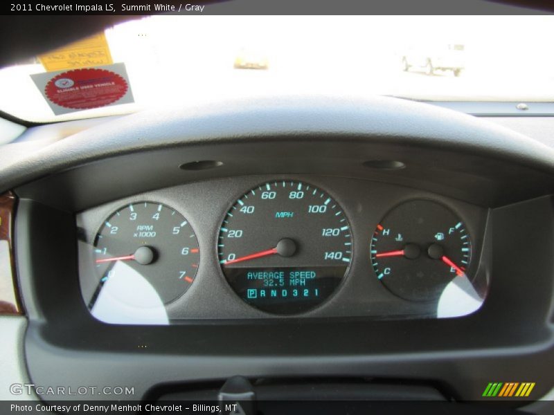 Summit White / Gray 2011 Chevrolet Impala LS