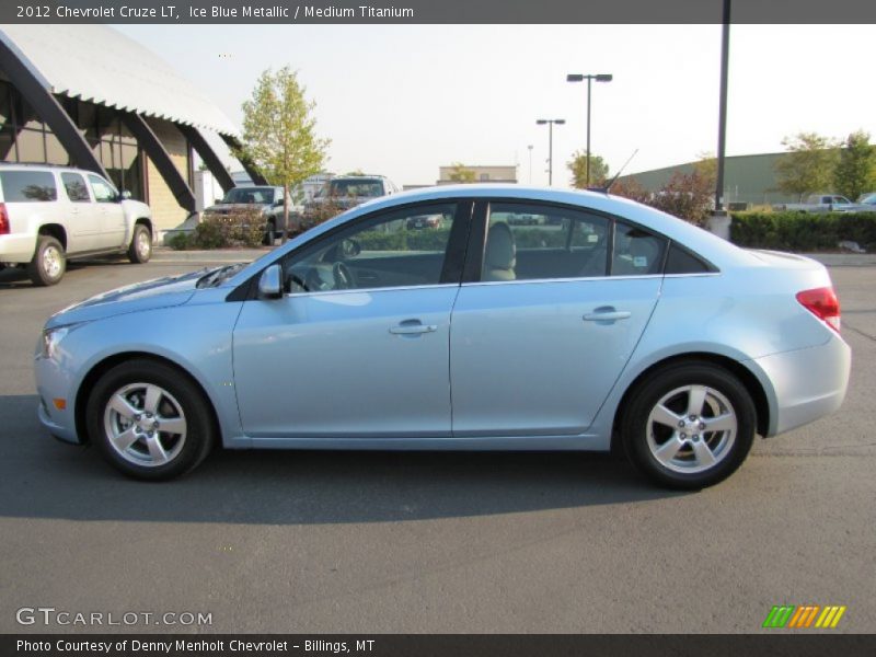 Ice Blue Metallic / Medium Titanium 2012 Chevrolet Cruze LT