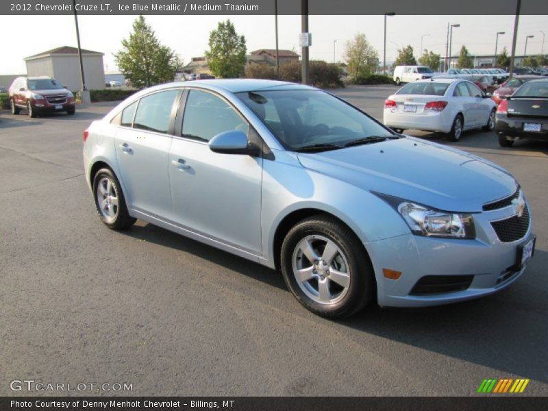 Ice Blue Metallic / Medium Titanium 2012 Chevrolet Cruze LT