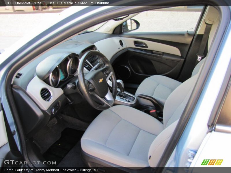 Ice Blue Metallic / Medium Titanium 2012 Chevrolet Cruze LT