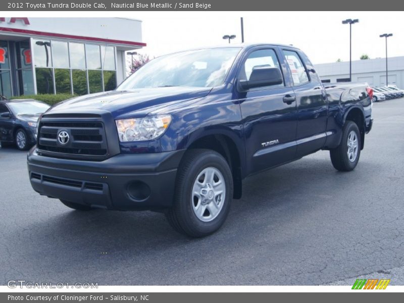 Nautical Blue Metallic / Sand Beige 2012 Toyota Tundra Double Cab