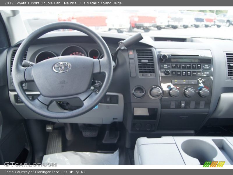 Nautical Blue Metallic / Sand Beige 2012 Toyota Tundra Double Cab