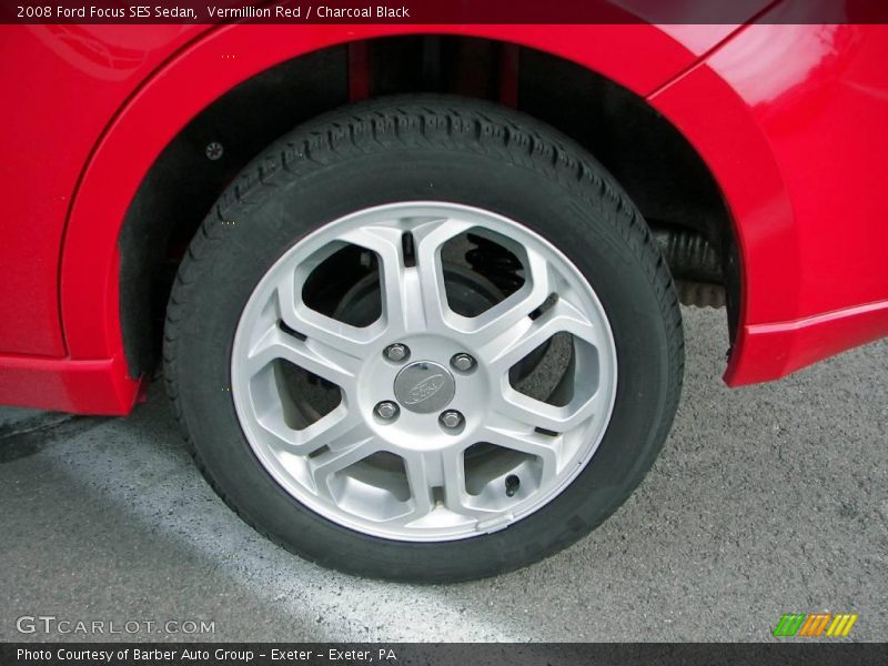 Vermillion Red / Charcoal Black 2008 Ford Focus SES Sedan