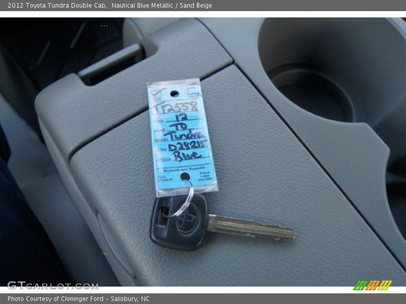 Nautical Blue Metallic / Sand Beige 2012 Toyota Tundra Double Cab