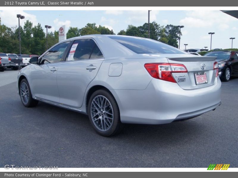 Classic Silver Metallic / Ash 2012 Toyota Camry LE