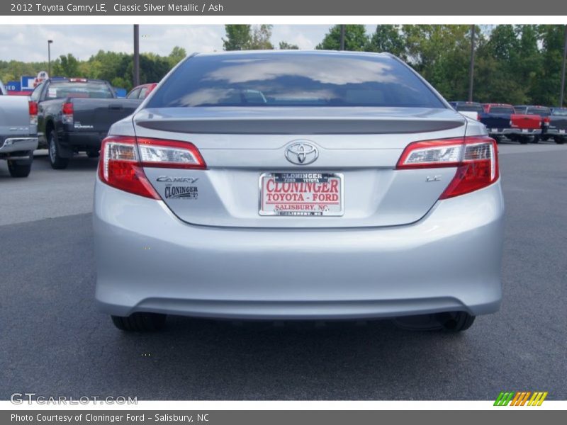 Classic Silver Metallic / Ash 2012 Toyota Camry LE