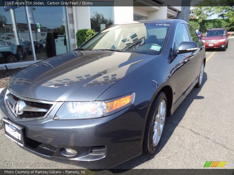 Carbon Gray Pearl / Ebony 2007 Acura TSX Sedan