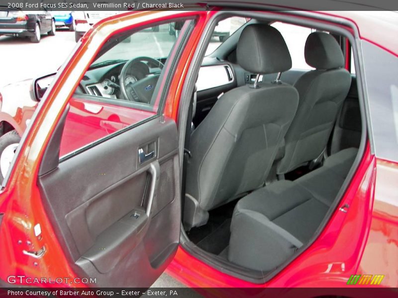 Vermillion Red / Charcoal Black 2008 Ford Focus SES Sedan