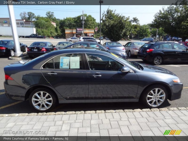 Carbon Gray Pearl / Ebony 2007 Acura TSX Sedan