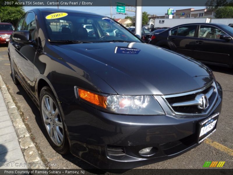 Carbon Gray Pearl / Ebony 2007 Acura TSX Sedan