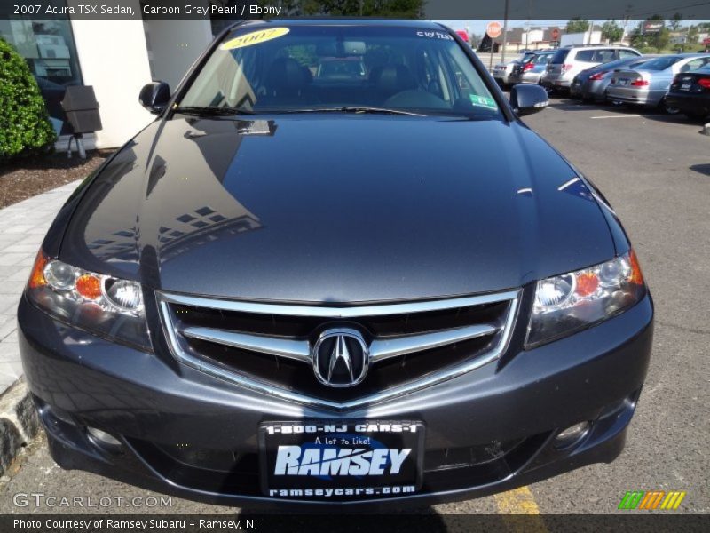 Carbon Gray Pearl / Ebony 2007 Acura TSX Sedan