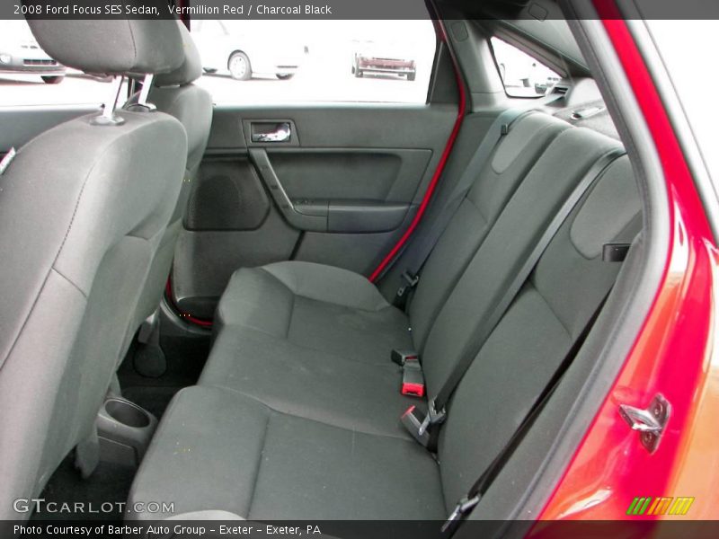 Vermillion Red / Charcoal Black 2008 Ford Focus SES Sedan