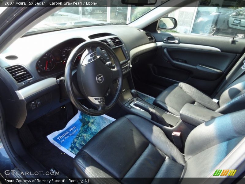Carbon Gray Pearl / Ebony 2007 Acura TSX Sedan