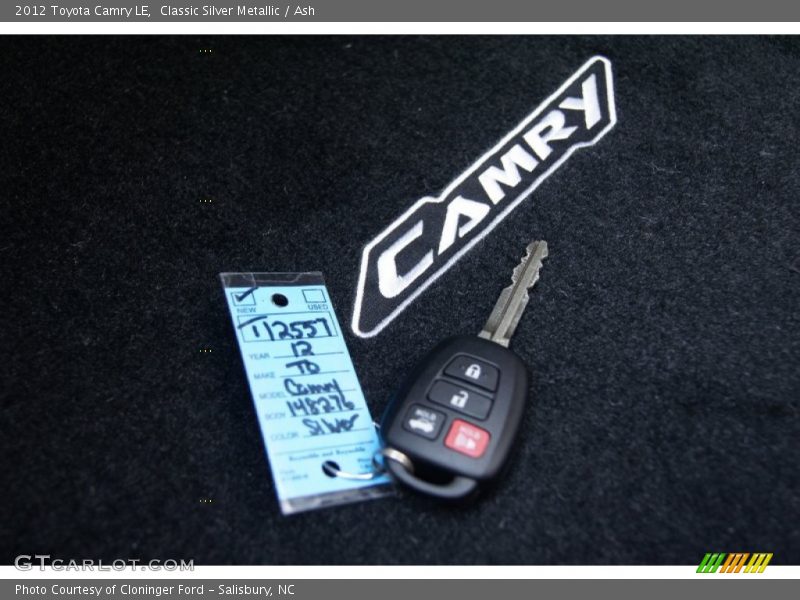 Classic Silver Metallic / Ash 2012 Toyota Camry LE
