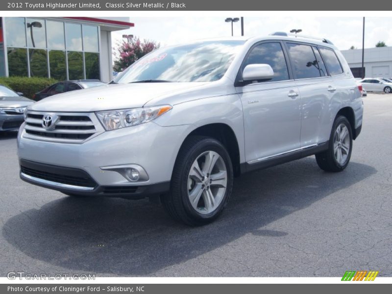 Classic Silver Metallic / Black 2012 Toyota Highlander Limited