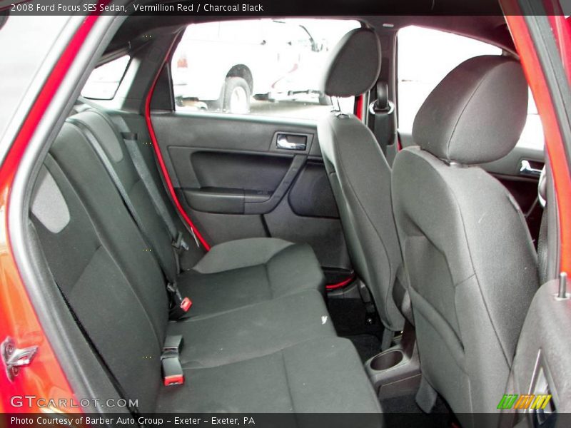 Vermillion Red / Charcoal Black 2008 Ford Focus SES Sedan