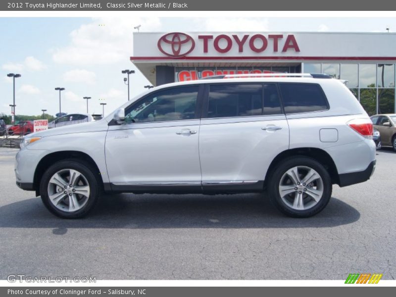 Classic Silver Metallic / Black 2012 Toyota Highlander Limited