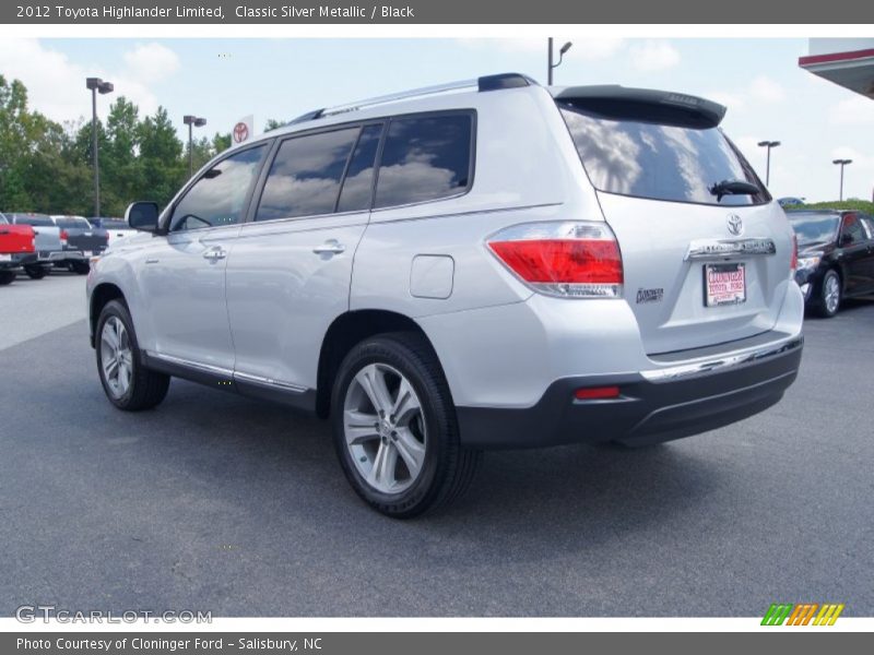 Classic Silver Metallic / Black 2012 Toyota Highlander Limited