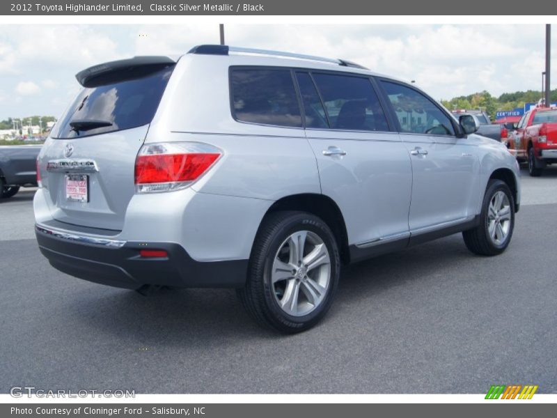 Classic Silver Metallic / Black 2012 Toyota Highlander Limited