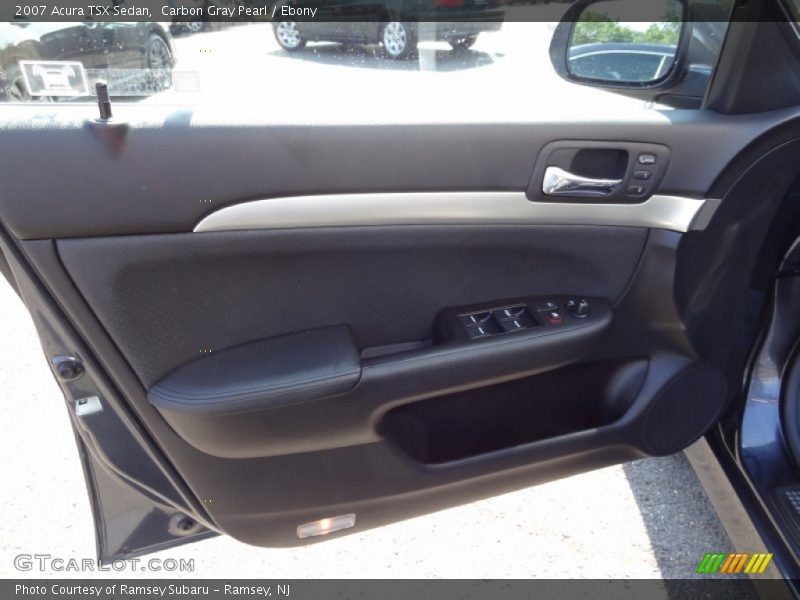 Carbon Gray Pearl / Ebony 2007 Acura TSX Sedan