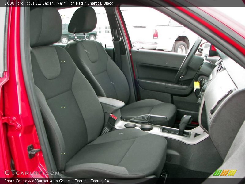 Vermillion Red / Charcoal Black 2008 Ford Focus SES Sedan