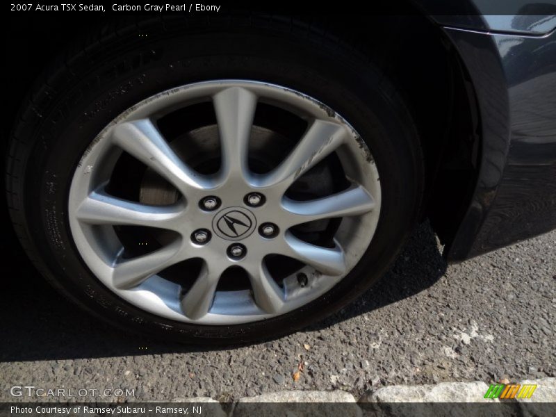 Carbon Gray Pearl / Ebony 2007 Acura TSX Sedan