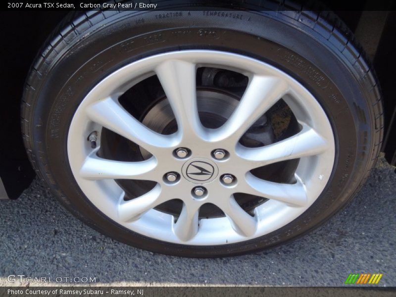 Carbon Gray Pearl / Ebony 2007 Acura TSX Sedan