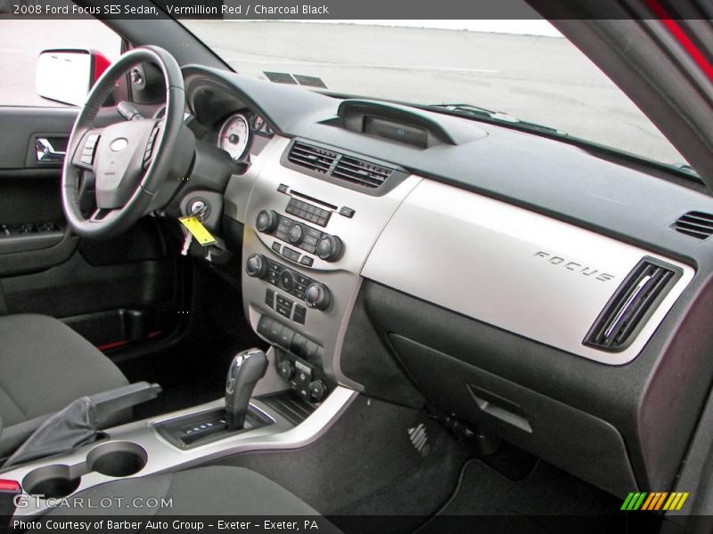 Vermillion Red / Charcoal Black 2008 Ford Focus SES Sedan