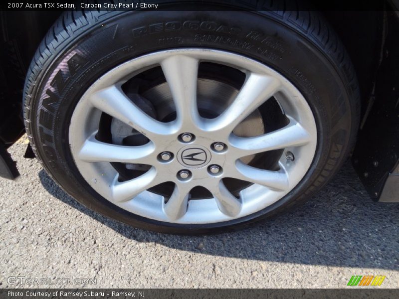 Carbon Gray Pearl / Ebony 2007 Acura TSX Sedan