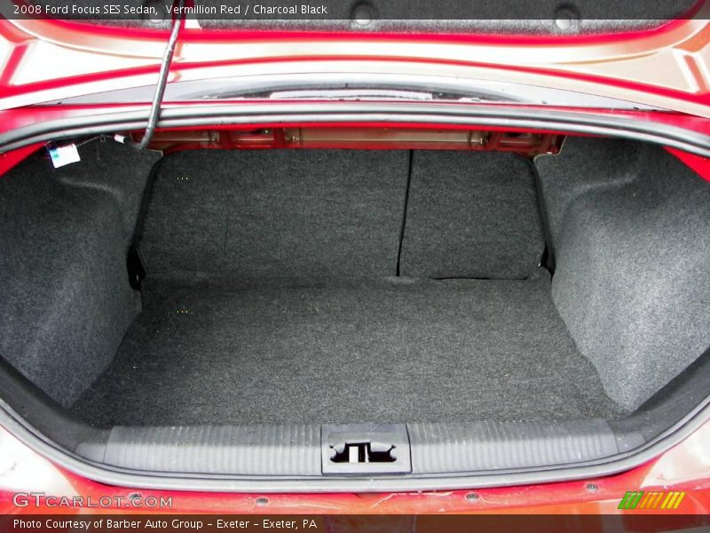 Vermillion Red / Charcoal Black 2008 Ford Focus SES Sedan