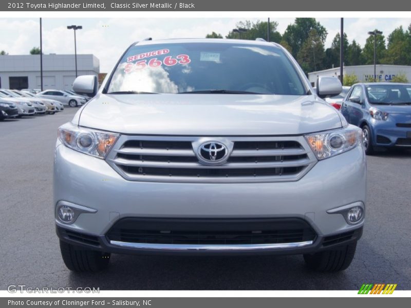 Classic Silver Metallic / Black 2012 Toyota Highlander Limited