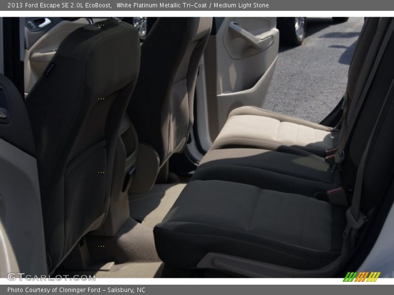 White Platinum Metallic Tri-Coat / Medium Light Stone 2013 Ford Escape SE 2.0L EcoBoost