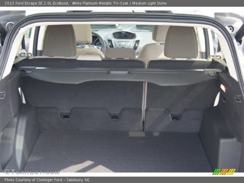 White Platinum Metallic Tri-Coat / Medium Light Stone 2013 Ford Escape SE 2.0L EcoBoost