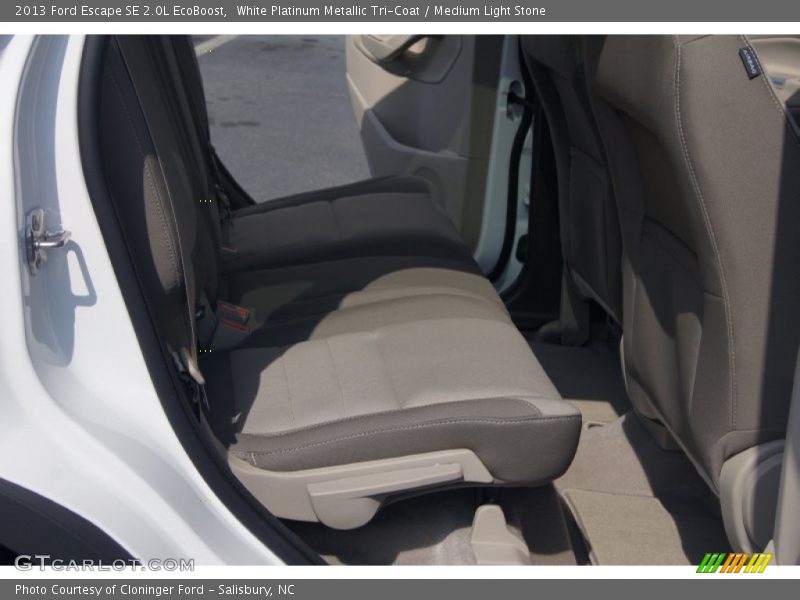 White Platinum Metallic Tri-Coat / Medium Light Stone 2013 Ford Escape SE 2.0L EcoBoost