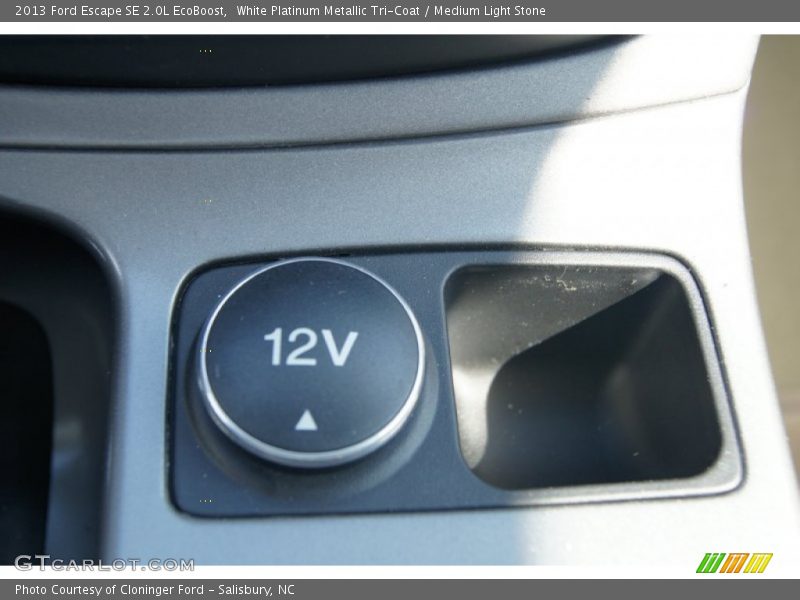 White Platinum Metallic Tri-Coat / Medium Light Stone 2013 Ford Escape SE 2.0L EcoBoost