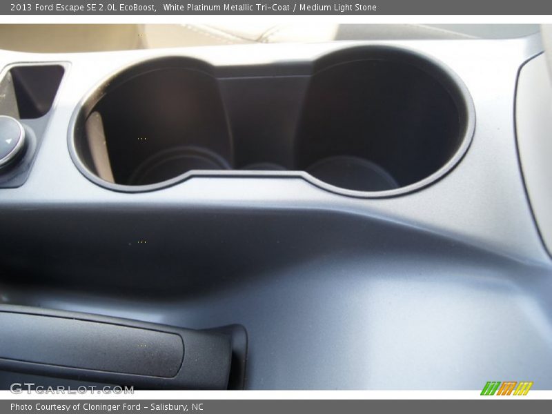 White Platinum Metallic Tri-Coat / Medium Light Stone 2013 Ford Escape SE 2.0L EcoBoost