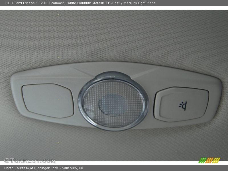 White Platinum Metallic Tri-Coat / Medium Light Stone 2013 Ford Escape SE 2.0L EcoBoost