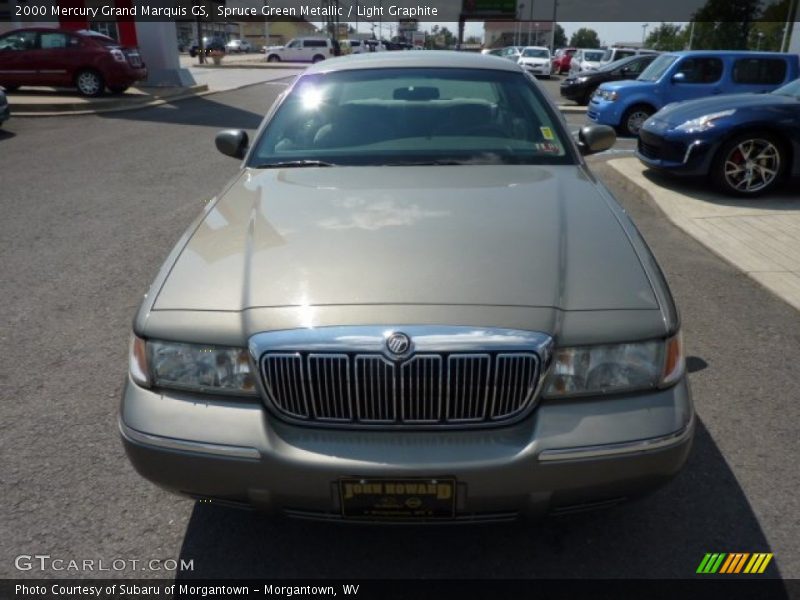 Spruce Green Metallic / Light Graphite 2000 Mercury Grand Marquis GS