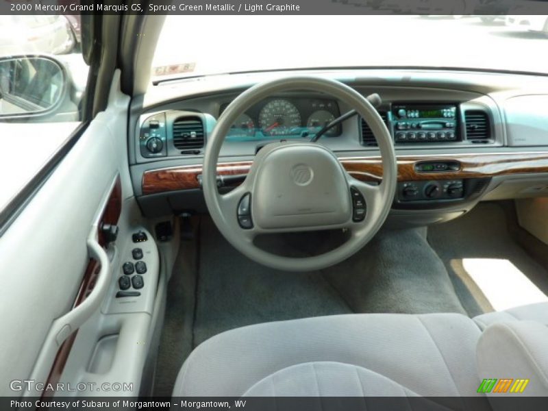 Spruce Green Metallic / Light Graphite 2000 Mercury Grand Marquis GS