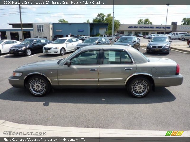 Spruce Green Metallic / Light Graphite 2000 Mercury Grand Marquis GS