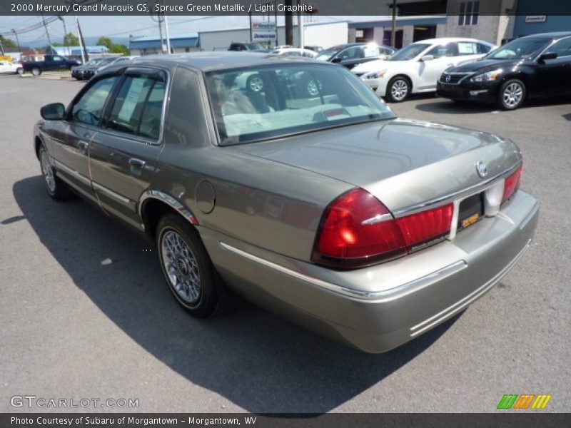 Spruce Green Metallic / Light Graphite 2000 Mercury Grand Marquis GS