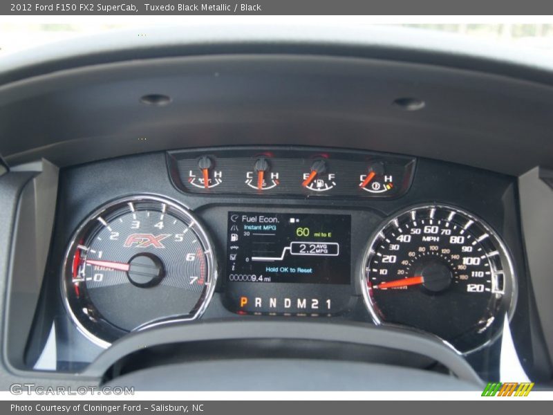 Tuxedo Black Metallic / Black 2012 Ford F150 FX2 SuperCab