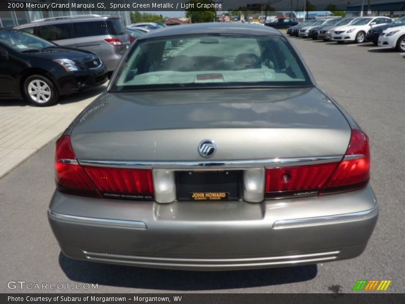 Spruce Green Metallic / Light Graphite 2000 Mercury Grand Marquis GS