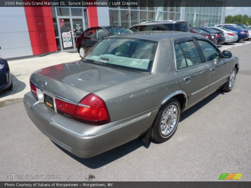 Spruce Green Metallic / Light Graphite 2000 Mercury Grand Marquis GS