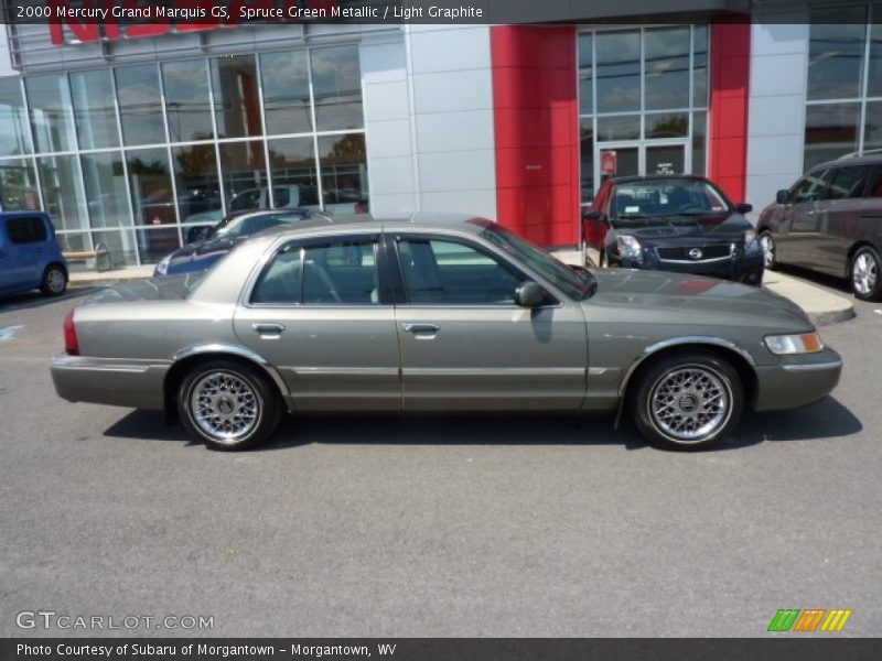 Spruce Green Metallic / Light Graphite 2000 Mercury Grand Marquis GS