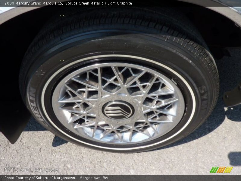 Spruce Green Metallic / Light Graphite 2000 Mercury Grand Marquis GS