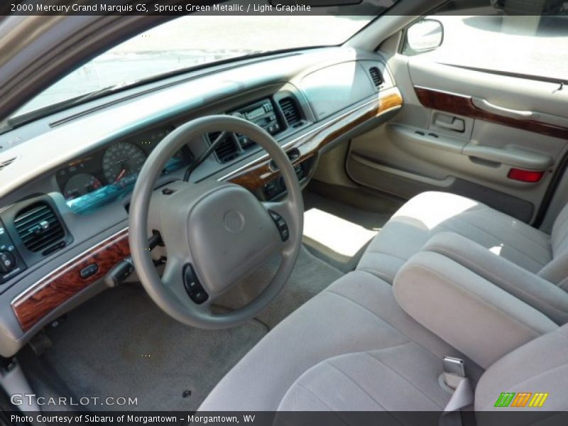 Spruce Green Metallic / Light Graphite 2000 Mercury Grand Marquis GS