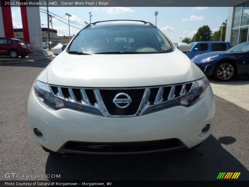 Glacier White Pearl / Beige 2010 Nissan Murano SL AWD
